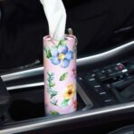 200 Sheets Car Tissues Holder with Facial Tissues 3-ply Travel Tissue Tubes 4 PK Tissues Box Container Perfect Fit for Car Cup Holder Cylinder (Pink) - Image 7