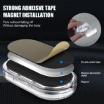 4 PCS Car LED Lights Interior Wireless,7 Colors Magnetic Car Interior Ambient Lights Kit Car Touch Lights,Portable USB Rechargeable Night Reading Light Car Interior Atmosphere Light (4pcs Set) - Image 6