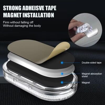 4 PCS Car LED Lights Interior Wireless,7 Colors Magnetic Car Interior Ambient Lights Kit Car Touch Lights,Portable USB Rechargeable Night Reading Light Car Interior Atmosphere Light (4pcs Set) - Image 6