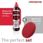 menzerna Scratch and Swirl Remover Kit I Car polishing Set with Menzerna Heavy Cut 400 (8oz) and 3,5 Inch Polishing Pad I Deep Scratch Repair Kit for All Types of Vehicles - Image 2