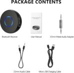 SONRU Bluetooth Aux Adapter for Car, Wireless Audio Receiver, Portable Hands-Free Kit with RCA AUX 3.5mm for Home/Car Stereo Music Streaming Sound System - Image 9