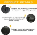 Mandark Car Trunk Organizer, Detachable Vehicle Seatback Hanging Storage Container with Zippers, Large Capacity Waterproof Auto Seat Back Trunk Bag Accessories, Universal for Most Vehicles (Gray) - Image 3