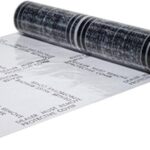 Hi-Tech Auto Adhesive Plastic Floor Mat, 4 mil | Perforated Every 24" | 100 Mats Per Roll | (24" Wide, 200' Long)