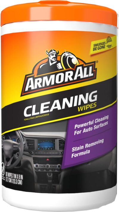 Armor All Car Cleaning Wipes, Wipes for Car Interior and Car Exterior, 90 Wipes Each - Image 7
