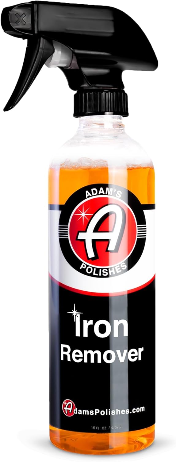 6161itjhXEL._AC_SL1500_.jpg Adam's Iron Remover (16oz) - Iron Out Fallout & Stop Rust Remover Spray for Car Detailing Removes Iron Particles in Auto Paint, Wheels, Motorcycle, RV & Boat - Use Before Clay Bar, Wax or Car Wash - Image 1
