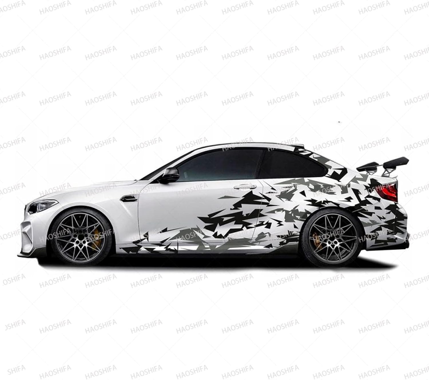 616K3HFZX1L._AC_SL1500_.jpg Camouflage Lightning Car Decal Camo Stripe Car Side Stickers Decals Vinyl Wrap Camo Print Decals - Image 1