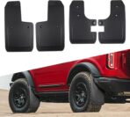 Mud Flaps for Ford Bronco Accessories 2021 2022 2023 2024 2025 2/4-Door, Splash Guards Easy Installed, No Punching Required Front and Rear 4PCS (not Applicable to Sport