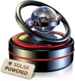 Solar Dashboard Spinner, Sun Powered Kinetic Car Decoration Diffuser, Space Theme Automotive Accessories, Spring Birthday Gift Exchange, Fragrance & Aroma Cores Sold Separately (Solarium Black)