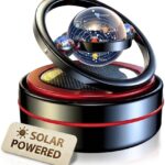 Solar Dashboard Spinner, Sun Powered Kinetic Car Decoration Diffuser, Space Theme Automotive Accessories, Spring Birthday Gift Exchange, Fragrance & Aroma Cores Sold Separately (Solarium Black)