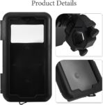 VILLCASE Waterproof Motorcycle Bike Phone Holder with Handlebar Stem Mount for 6.8in Smartphones, Anti-Theft Rainproof Cell Phone Clip Compatible with Electric Scooters and Bicycles - Image 3