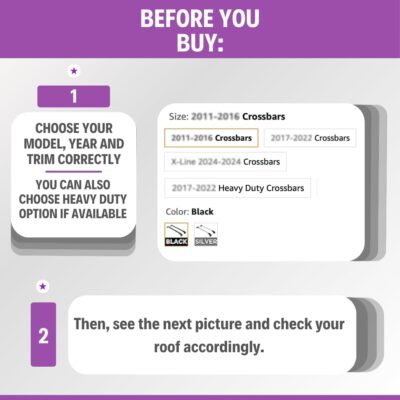 ERKUL 220lbs Roof Rack Cross Bars for Audi Q7 2016-2026 | Aluminum Crossbars with Anti Theft Lock for Rooftop | Compatible with Fixed Points Roofs - Silver - Image 2