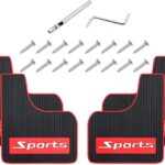 4PCS Car Mud Flaps Universal Rubber Mudguard Soft No Collision Front and Rear Fender Splash Guards Mud Flaps for Cars
