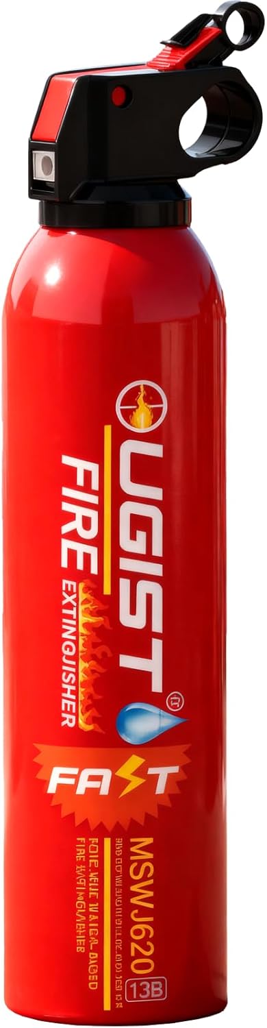 616eTEEXwIL._AC_SL1500_.jpg Ougist Small Portable Fire Extinguisher for Home and Kitchen, 21oz Each, 1-Pack, Water-Based Fire Extinguishers for Quick Emergency Response, Prevent Re-Ignition, Ideal for Vehicle and Camping, MSJ620 - Image 1