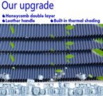 Retractable Windshield Sun Shade for Car, Cordless Cellular Sun Visor Protector Blocks 99% UV Rays to Keep The Vehicle Cool, Honeycomb Sunshade Fits Various Models with 3 Suction Cups (63CM/25IN) - Image 2