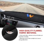 CARTIST Dashboard Cover Mat for 2014-2018 Toyota Corolla Accessories Dash Cover Flannel Dash Mat Sunshade Glare UV Rays Protector - Image 5