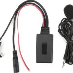 Bluetooth cda, Bluetooth 5.0 AUX Cable Adapter with Microph Handsfree Car Fit for Kit ABS DC12V