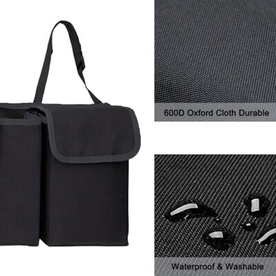 Car Organizers and Storage, Backseat Hanging Organizer with 5 Pockets, Waterproof Collapsible Large Capacity Organization Bag, Interior Accessories Trunk Organizer for Car, SUV, Truck, MPV - Image 5