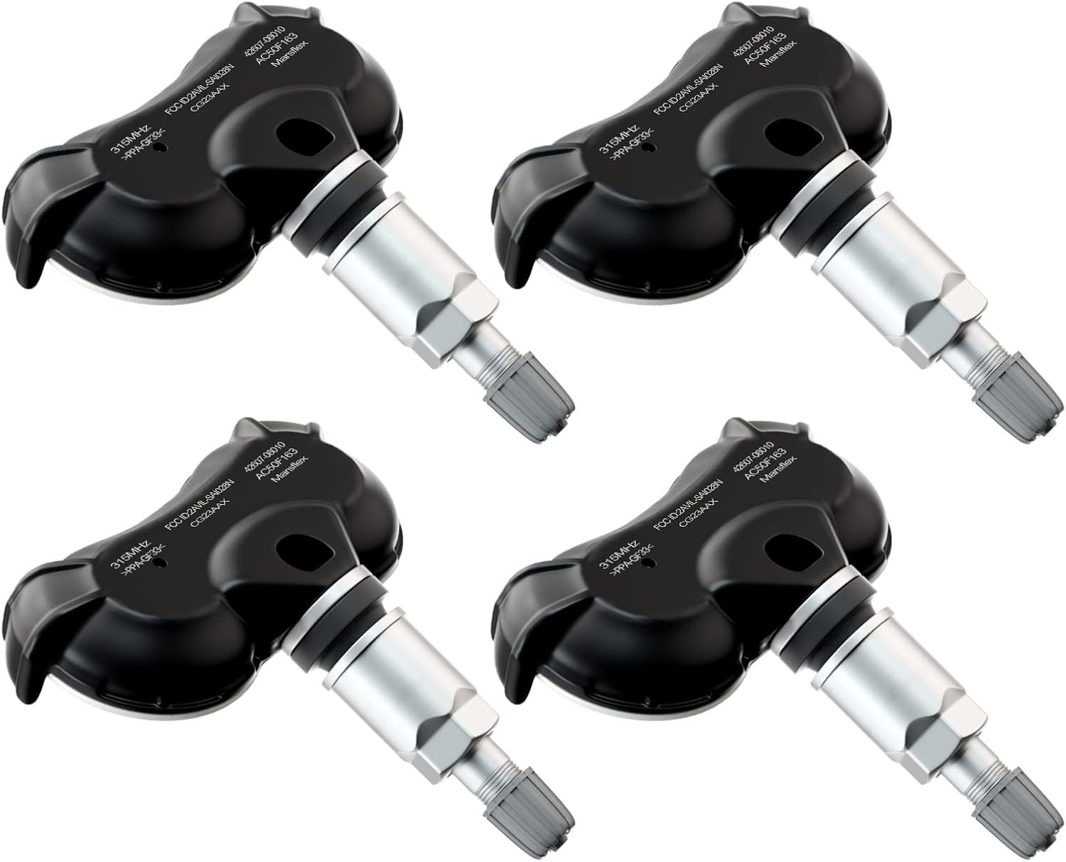 616wInzuDIL._AC_SL1500_.jpg Marsflex Tire Pressure TPMS Sensor - Fit for Toyota Sequoia Sienna Tundra, 315MHz Tire Pressure Monitoring System Set of 4, OE 42607-0C070, 42607-08010, 42607-0C030, 42607-0C050, 42607-0C060 - Image 1