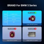 Wireless CarPlay/Android Auto 10.25 Inch Touchscreen for BMW 5 Series F10/F11 (2012-2016) with NBT System, Car Radio Receiver, Multimedia, Bluetooth, Car Stereo - Image 3