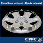 Premium Replica Hubcap Set, Replacement for Toyota Corolla 2005-2008, 15-inch Wheel Cover (4 Pieces) - Image 2