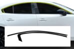 BOGAR TECH DESIGNS for Mazda 3 Sedan 2019-2026 Side Window Chrome Delete – Precut Vinyl Trim Overlay, Gloss Black Blackout Appearance