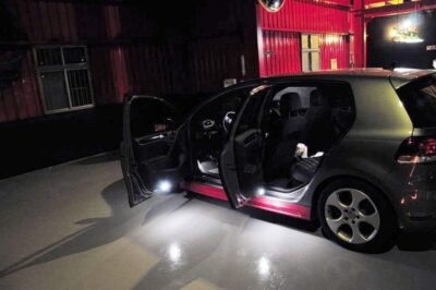 iJDMTOY Xenon White Full LED Side Door Courtesy Lamps Compatible with Volkswagen EOS Golf GTI Jetta Passat CC etc, OEM Replacement, by 18-SMD Xenon White LED Lights & CAN-Bus Error Free - Image 3