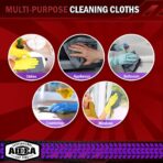 AIDEA Microfiber Cleaning Cloth Grey 50PK, Microfiber Towels for Cars, Premium Car Cloths, Dusting Cloth Lint Free Cleaning Rags for SUVs, House, Kitchen, Window, Workshops,12×12" - Image 7