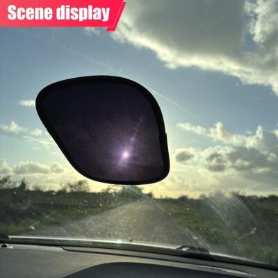 Miniature Static Cling Car Window Shades, UV Rays Block Car Side Window Sun Shade, Sun Glare Automotive Windshield Sun Shade Protection Accessories for Safe Driving (1 Pair) - Image 6