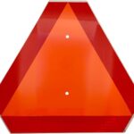 Slow Moving Vehicle Sign,Slow Moving Vehicle Triangle Sign,Aluminum 14"x16"3M Reflective for Golf Cart