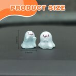 Luminous Ghost Car Dashboard Decor, 6PCS Fun Ghost Car Dash Decorations, Rear View Mirror Ornament, Interior Accessories for Home Office - Image 3
