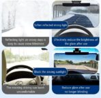 2Pcs Car Visor(Upgraded Version to Block Harmful UV Rays) Adjustable Angle, Anti-Glare 12.6'' x 6'' Safe Driving Car Accessories Sun Visor Extender, Universal for Cars, Trucks, SUVs. (2Pcs) - Image 4