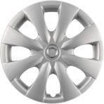 Premium Quality 15inch Silver Hubcaps / Wheel Covers fits 2009 2010 2011 2012 2013 Toyota Corolla, Heavy Duty Construction (Set of 4) (61147AMS-4) - Image 2