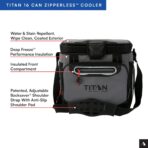 Titan by Arctic Zone Deep Freeze Cooler - Zipperless Hardbody Cooler - Deep Freeze Insulation, HardBody Liner, and SmartShelf - Image 4