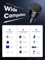 UGREEN 63W USB C Car Charger Adapter, PPS 45W Super Fast Charging 2.0 Type C Car Charger Cargador para Carro, Dual USB C for iPhone 17/16/15/14/13/12, Galaxy S24/S23/S22/Series, iPad, MacBook - Image 7
