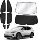Sunshades for 2021-2025 2026 Volkswagen/VW ID.4 Accessories Windshield Sun Shade Side Rear Window Shade Cover Sun Visor Shield Privacy Protection for Camping Keep Vehicle Cool Black 8PCS