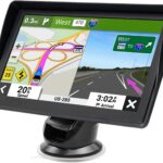 GPS Navigator for Car Truck RV - 7'' HD Touchscreen Navigation System, Latest 2025 Maps Free Lifetime Updates, Speed & Red Light Warning, Turn-by-Turn Voice Guidance, GPS Navigation for All Cars