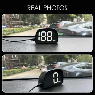 P20 New Car Speedometer GPS Hud Head Up Display, MPH Digital Speed Meter Gauge for Cars Trucks Motorcycle Bike ATV SUV Pick-up Scooter Golf Cart Bus Boat - Image 3