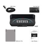 Car HUD Display, GPS Speedometer Projector with Overspeed Warning, OBD2 & GPS Dual Mode for All Cars, Universal Head Up Display Windshield w/Night Mode - Image 8