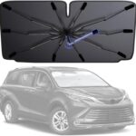[2026 Upgrade] Windshield Sun Shade Umbrella, Scratch-Free Car Sunshade for SUVs, Foldable Automotive Interior Sun Protection | Highly UV Block Coating Auto Heat Shield Accessories(XX-Large)