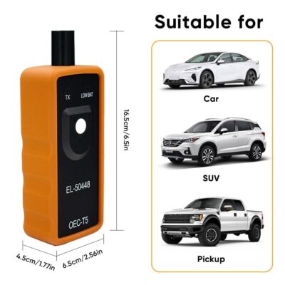 TPMS Reset Tool for Tire Pressure Sensor -EL-50448 Universal TPMS Relearn Tool for Most Vehicles - OEC-T5 Quick & Easy Tire Pressure Monitor Reset (1Pcs) - Image 8