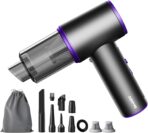 Aihoye Car Vacuum Portable Cordless, 22000PA High Power Mini Vacuum Cleaner with Brushless Motor, 4-in-1 Handheld Vacuum Cleaner & Air Duster for Car, Home, Office, Camping, Pet