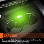 4PCS USB LED Car Interior Atmosphere Lamp, USB Car Lights, Portable Auto Ambient Lighting Kit, Car Interior Accessories Plug-in USB Decor Night Light Universal for Car SUV Truck Bedroom - Image 2