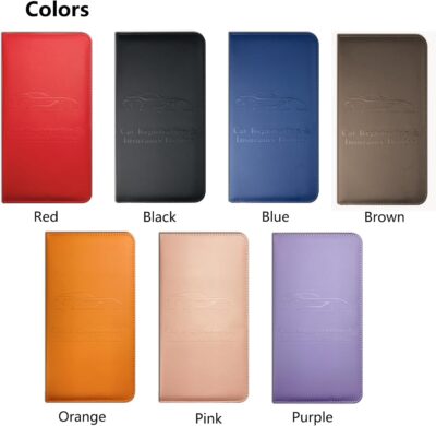 Black Car Registration and Insurance Holder with Magnetic Closure for Glove Box Organizers Car Document Holder Car Document Organizer Car Glove Box Organizer - Image 6