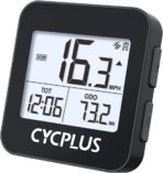 CYCPLUS GPS Bike Computer, Wireless Cycling Computer with Automatic Backlight, Bicycle Speedometer Odometer with Waterproof and Lager Battery, Provide Professional Data Analysis