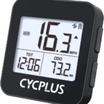 CYCPLUS GPS Bike Computer, Wireless Cycling Computer with Automatic Backlight, Bicycle Speedometer Odometer with Waterproof and Lager Battery, Provide Professional Data Analysis