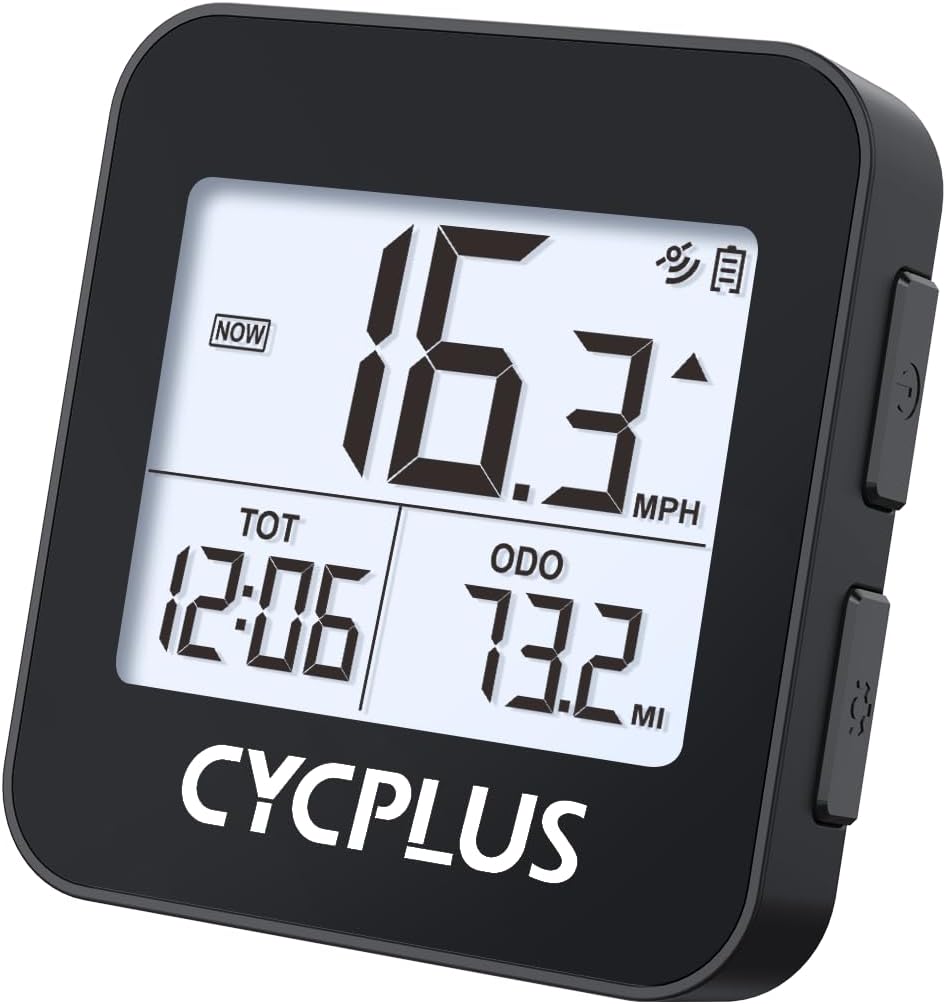 618ohoWWjsL._AC_SL1500_.jpg CYCPLUS GPS Bike Computer, Wireless Cycling Computer with Automatic Backlight, Bicycle Speedometer Odometer with Waterproof and Lager Battery, Provide Professional Data Analysis - Image 1