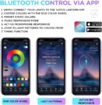 Xprite Upgraded 144LED RGB Interior Car Lights with Smart App Control/Wireless Remote Control, Music Sync Mode, DIY Mode and Multiple Scene Options, Universal for Cars Truck ATV UTV(4pcs) - Image 6