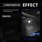 4 PCS USB LED Car Interior Ambient Lighting Kit, Portable Plug-in Atmosphere Lamp Decor Night Light, Universal Vehicle Interior Accessories for Most Cars (White) - Image 5