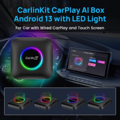 Wireless CarPlay Adapter CarlinKit 3 in 1 Ai Box Only for Wired CarPlay Touch Screen Cars, Support Android 13.0 System Wireless CarPlay Android Auto YouTube Netflix GPS+Glonass - CPC200-Tbox LED - Image 10