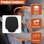 Car Seat Cover, Breathable & Anti-Slip Linen Auto Front Seats Bottom Protector with Storage Pocket, Universal Vehicle Interior Driver Seat Pad Accessory for SUVs, Cars, Sedans (Black) - Image 4